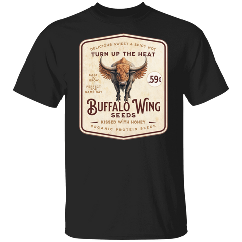 Buffalo Wings - Retro Style Seed Package T-Shirt