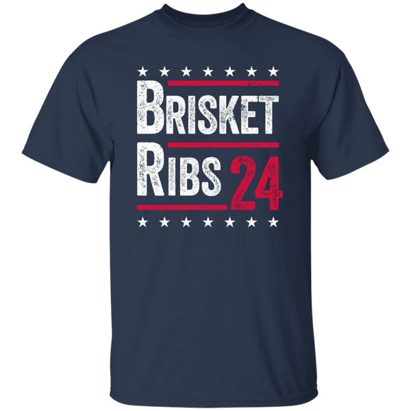 Brisket and Ribs Funny Political T-Shirt