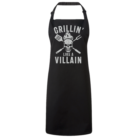 Grillin' Like A Villain Unisex Butcher's Apron