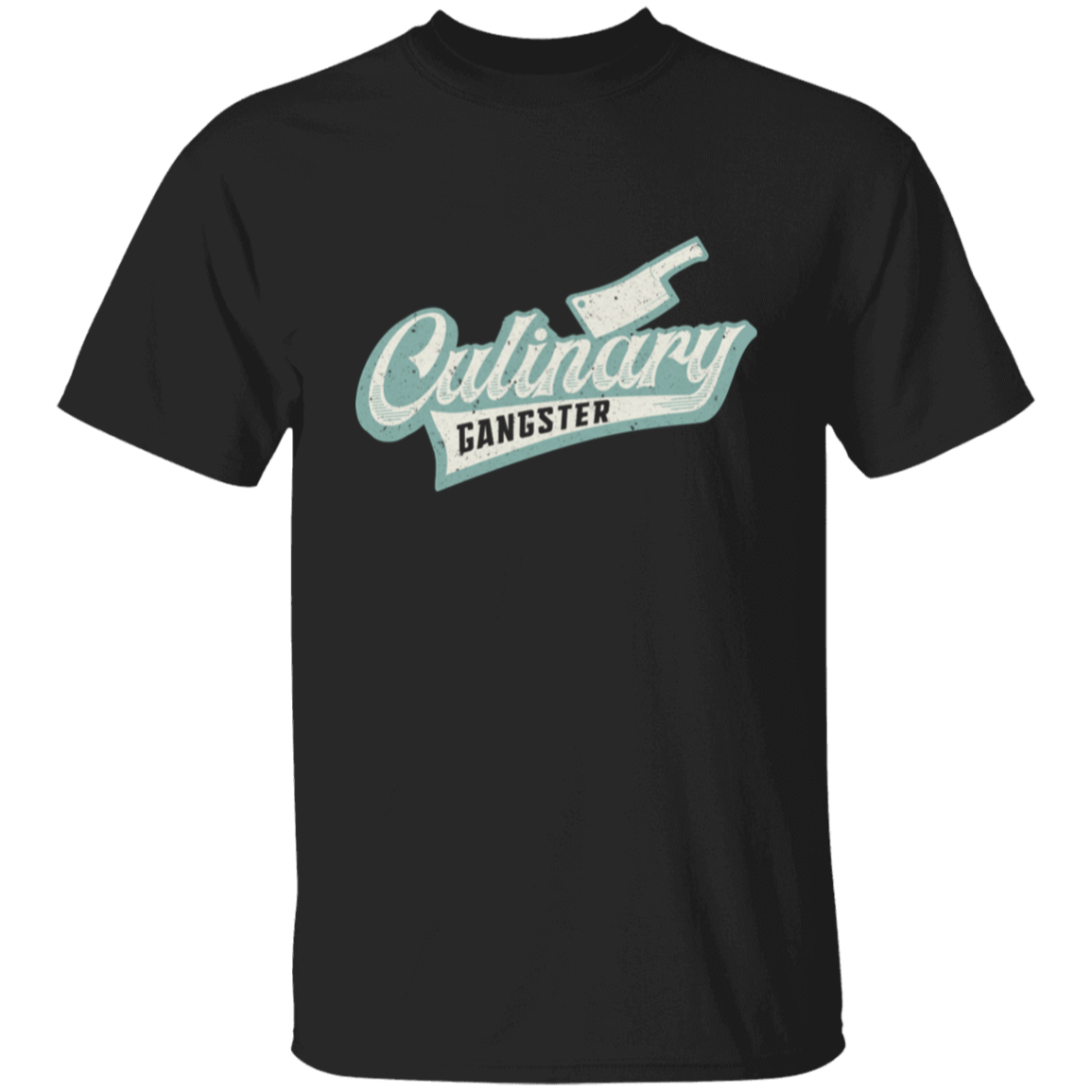 Retro Culinary Gangster Cleaver T-Shirt