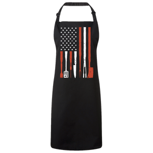 Barbecue Tools USA Flag Patriotic Grilling Unisex Butcher Apron