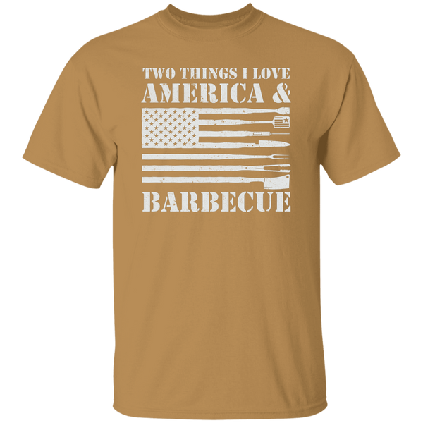 Patriotic Two Things I Love - America and Barbecue T-Shirt