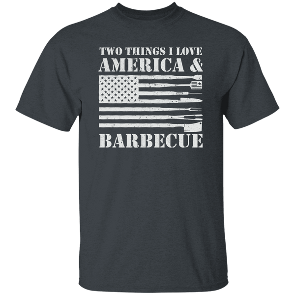 Patriotic Two Things I Love - America and Barbecue T-Shirt