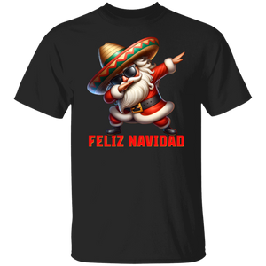 Santa Dabbing Feliz Navidad Latino Christmas T-Shirt