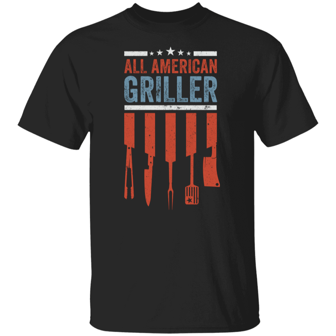 All American Griller Red White & Blue T-Shirt