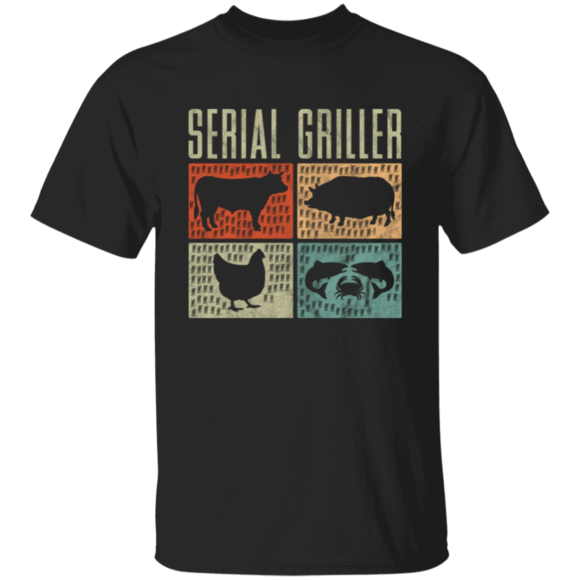 Serial Griller Color Panel T-Shirt