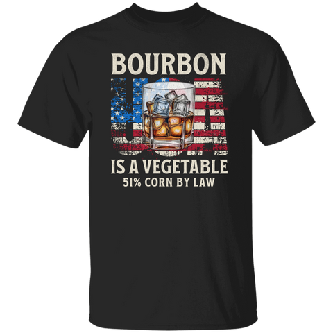 Bourbon Is A Vegetable USA T-Shirt