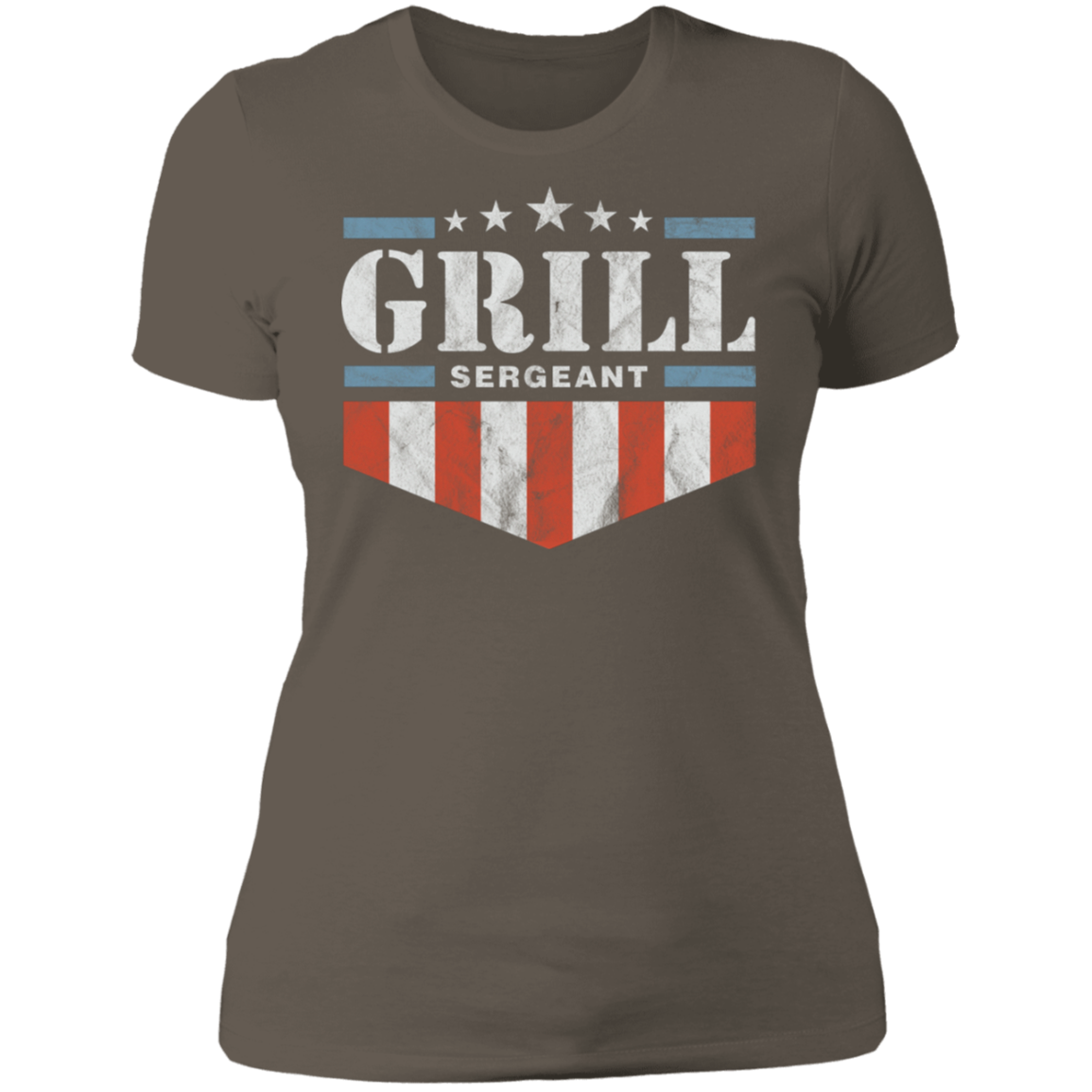 Grill Sergeant Red White and Blue Boyfriend T-Shirt
