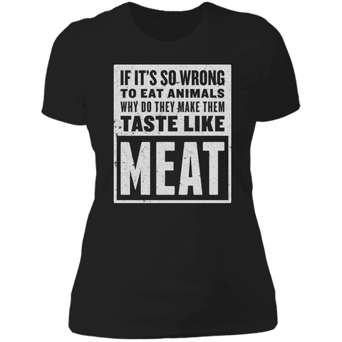 Funny Retro Style Meat Lover Boyfriend T-Shirt