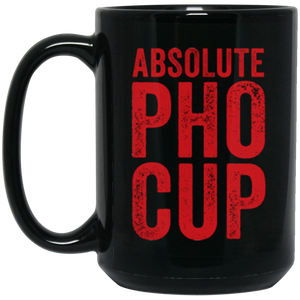 Absolute Pho Cup 15 oz. Black Mug