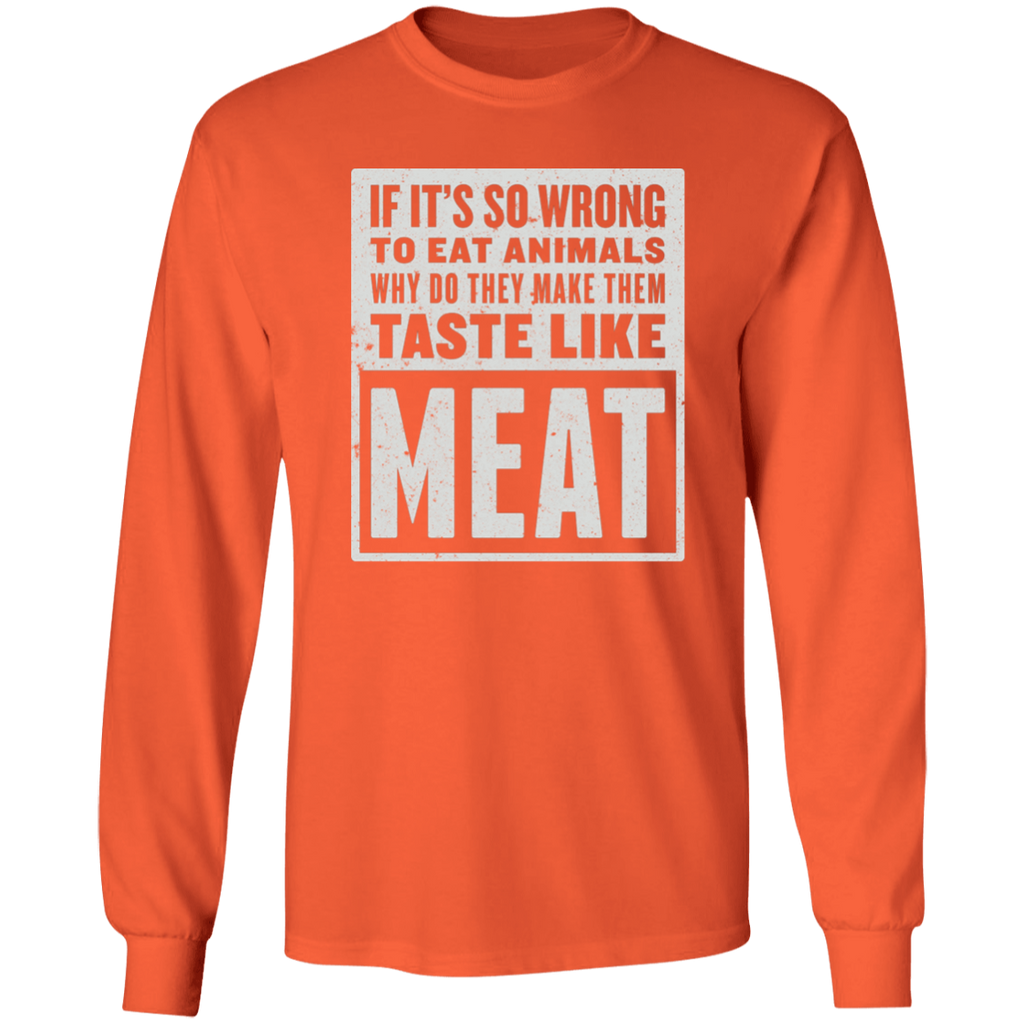 Funny Grilling Meat Eater Long Sleeve T Shirt 225 Customs