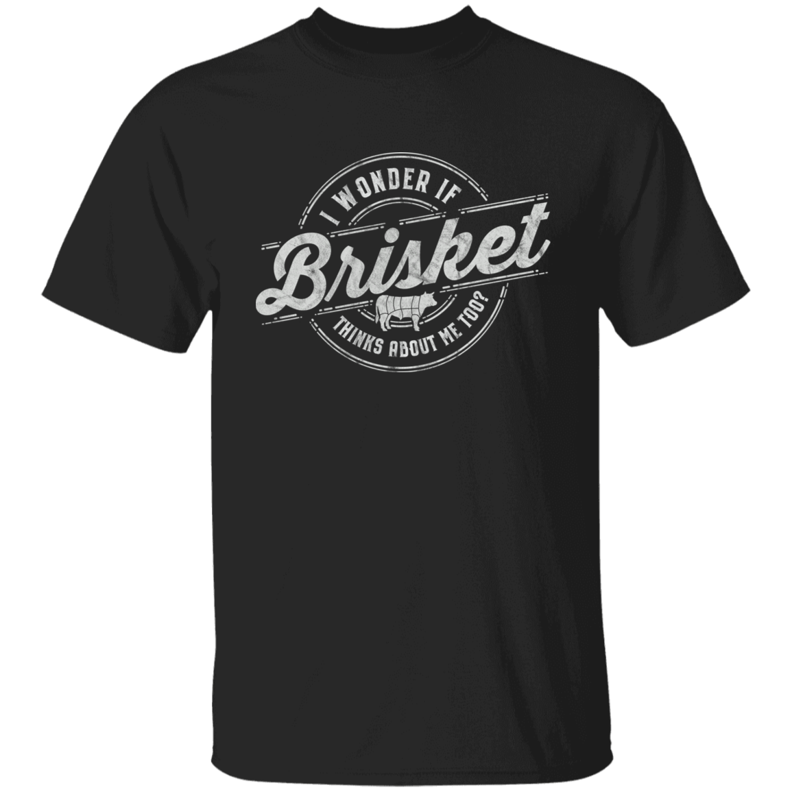I Wonder If Brisket Thinks Of Me Short-Sleeve T-Shirt