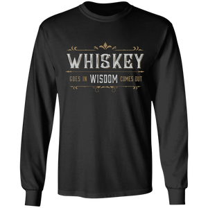 Whiskey/Wisdom Grilling BBQ Long-Sleeve T-Shirt