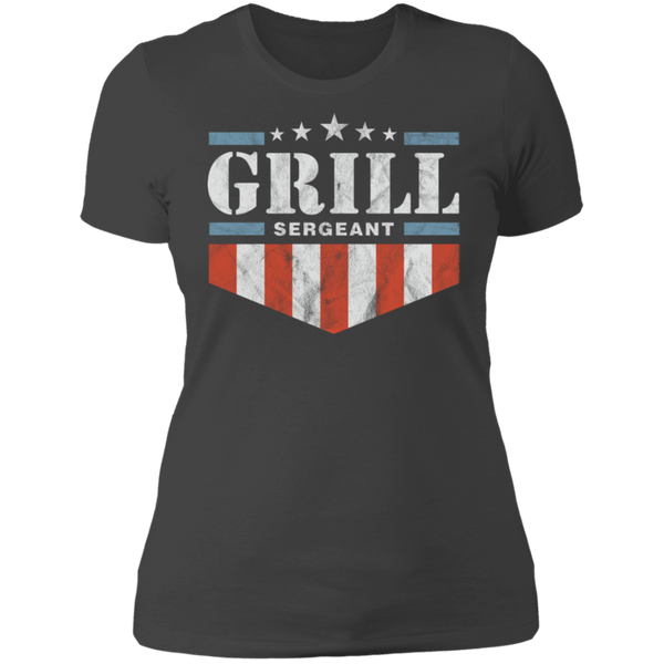 Grill Sergeant Red White and Blue Boyfriend T-Shirt