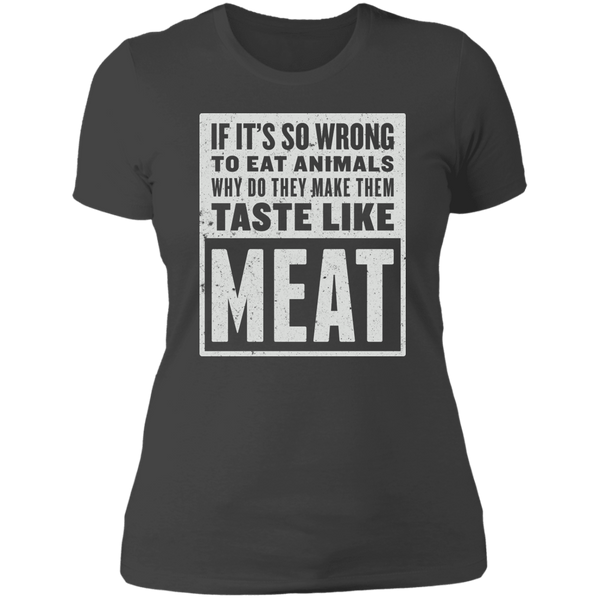 Funny Retro Style Meat Lover Boyfriend T-Shirt
