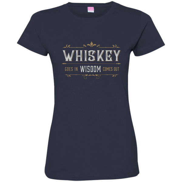 Whiskey/Wisdom Grilling BBQ Ladies Short Sleeve T-Shirt