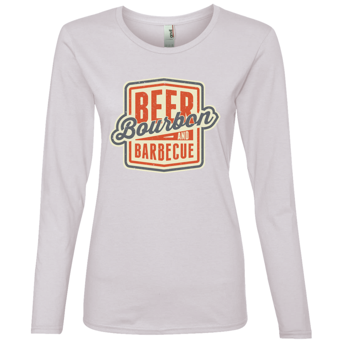 Beer Bourbon and BBQ Long Sleeve T-Shirt