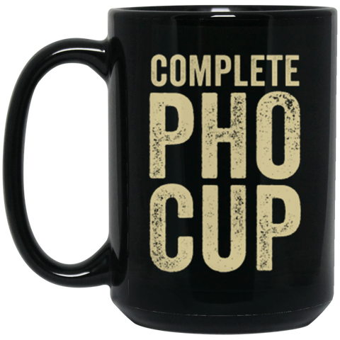 Complete PHO CUP 15 oz. Black Mug